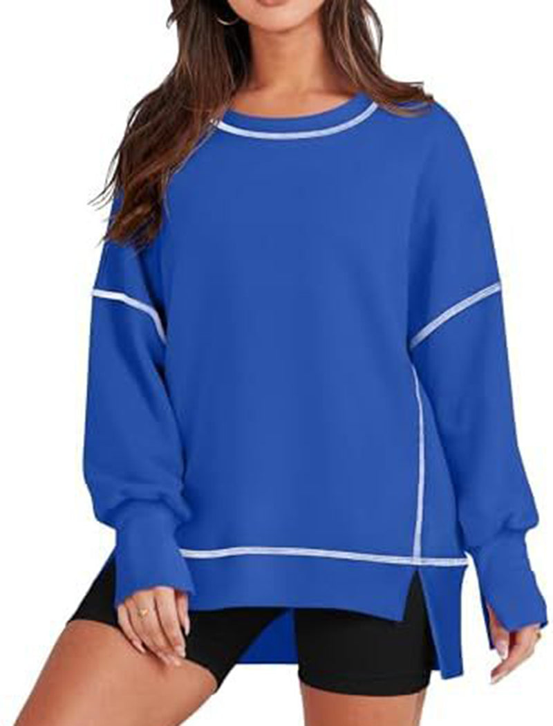 Oversized Seam-Detail Top