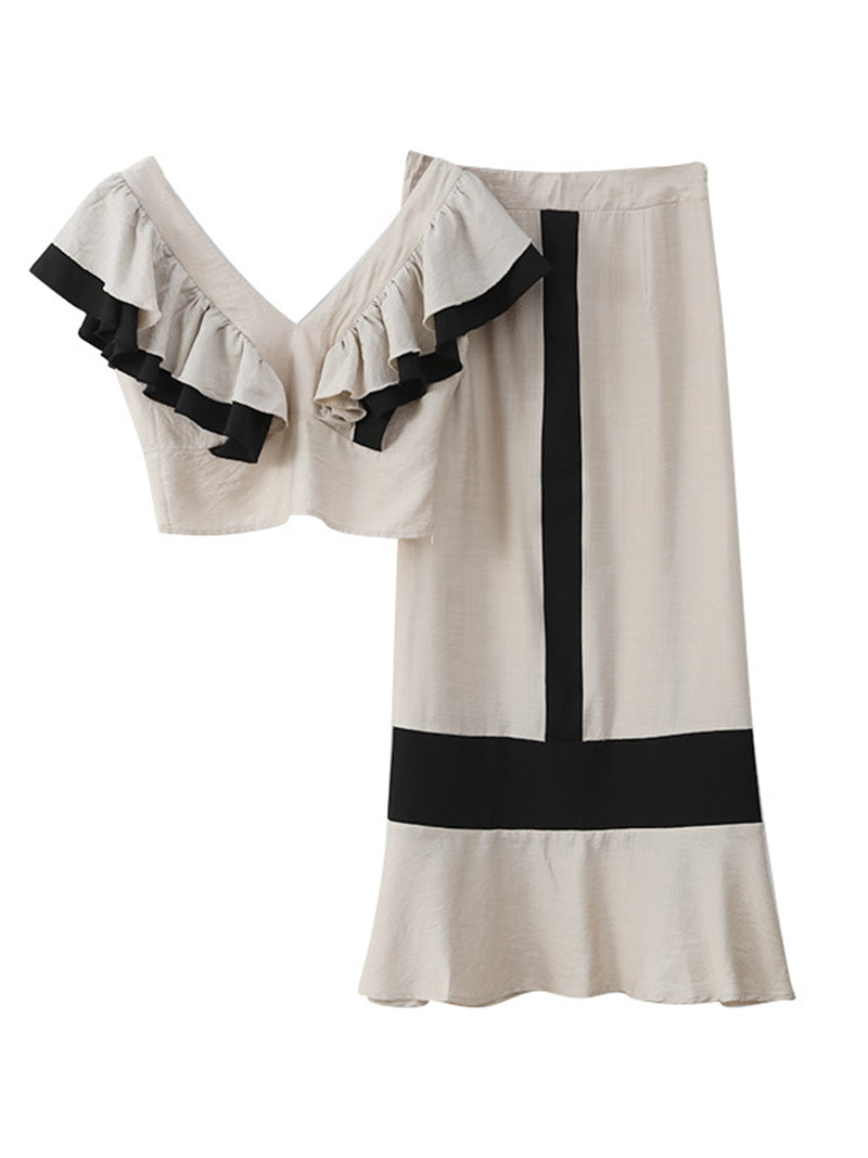 Ruffled Smocked Maxi Dress