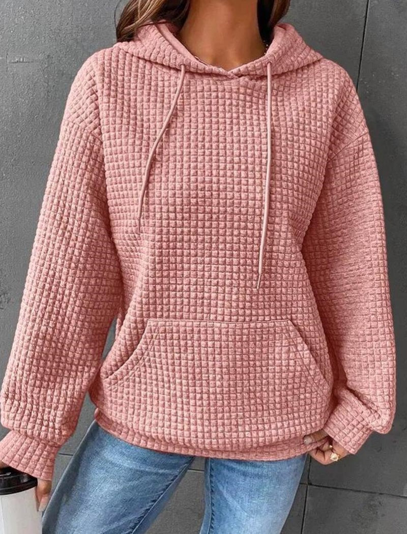 Waffle Knit Hoodie