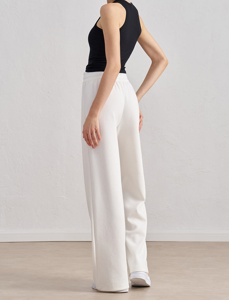 High-Waisted Wide-Leg Lounge Pants
