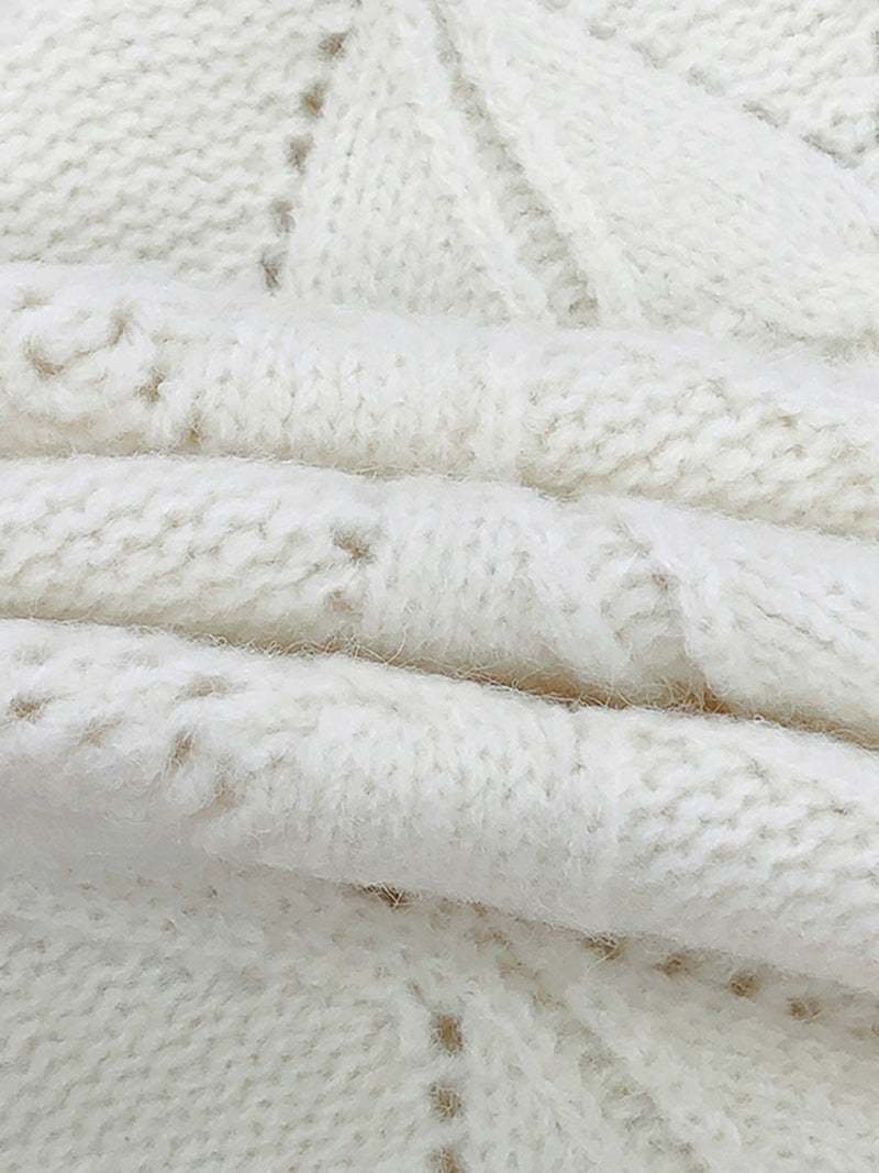 Cable Knit Side-Tie Sweater Vest