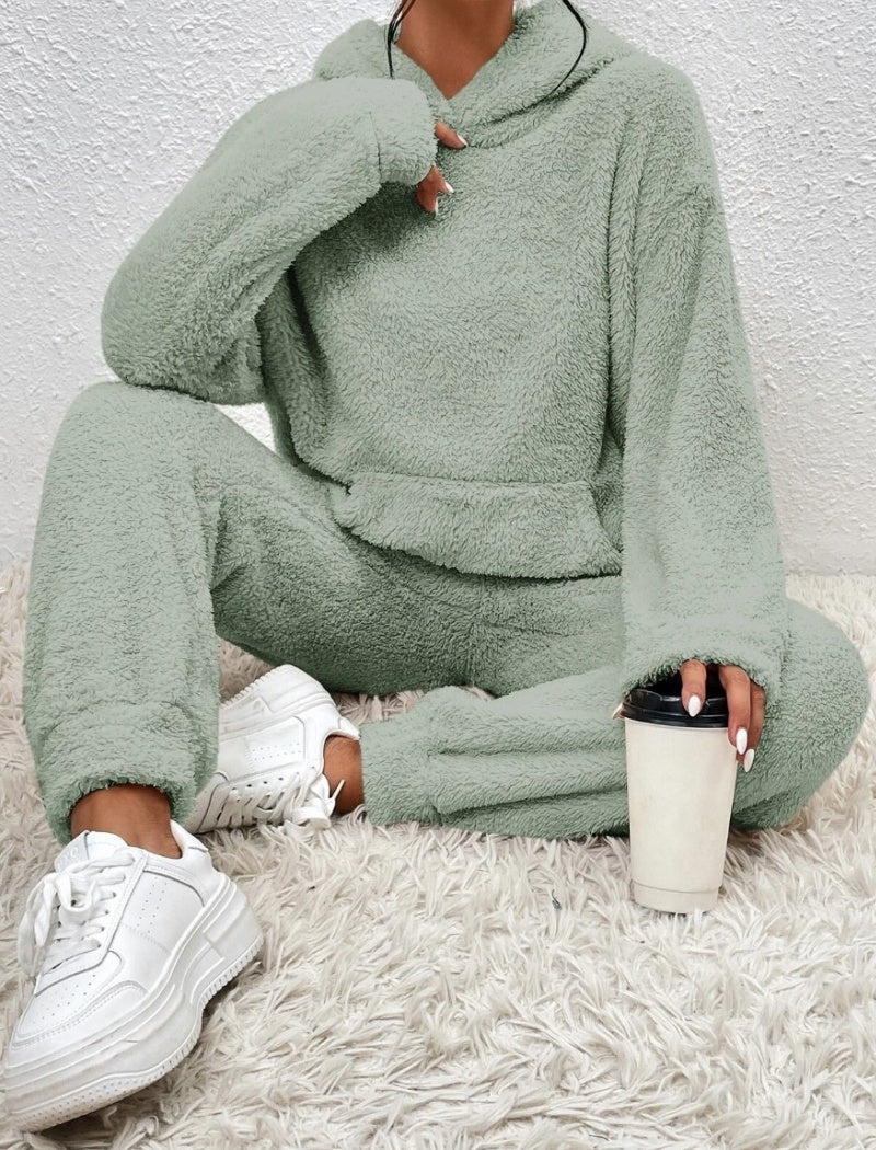 Hooded Long Sleeve Casual Pants Loungewear Set