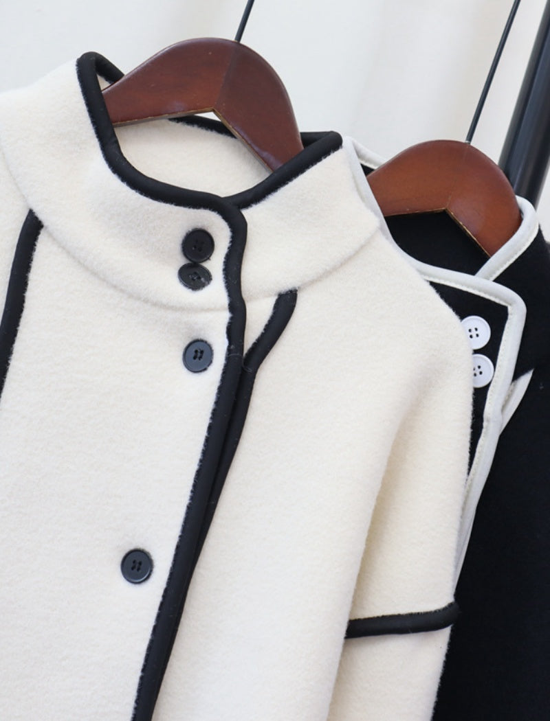 Button-Up Cape-Style Jacket