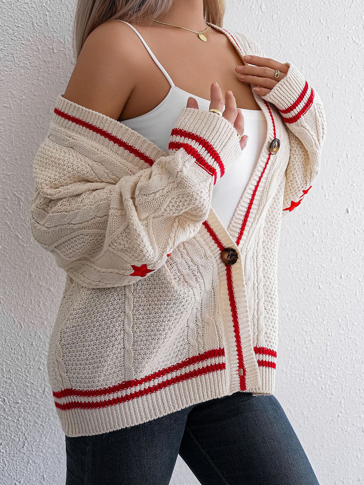 Star Buttoned Cardigan