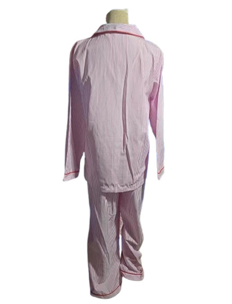 Striped Long Sleeve Pajama Set