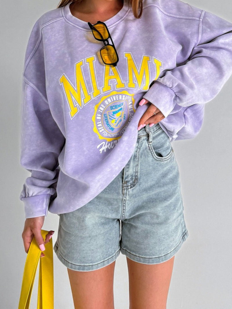 MIAMI Graphic Print Top