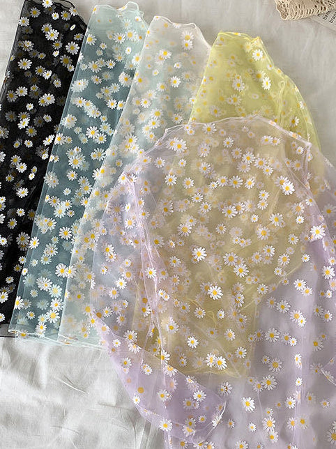 Daisy Mesh Long Sleeve Top