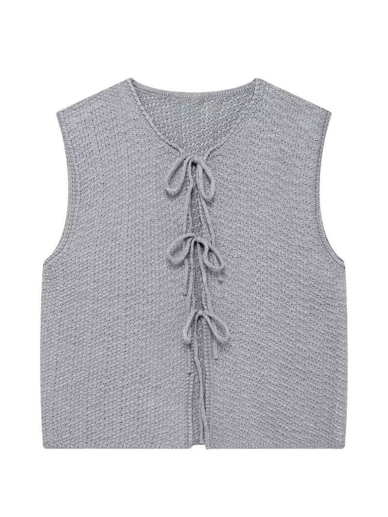 Knotted Sleeveless Vest