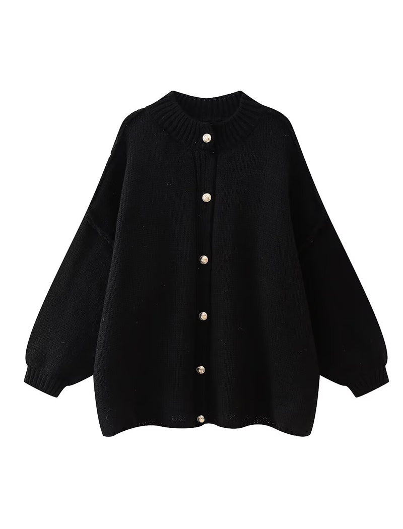 Plus Size Knit Cardigan