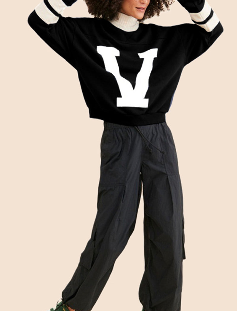 Oversized Varsity Graphic Top