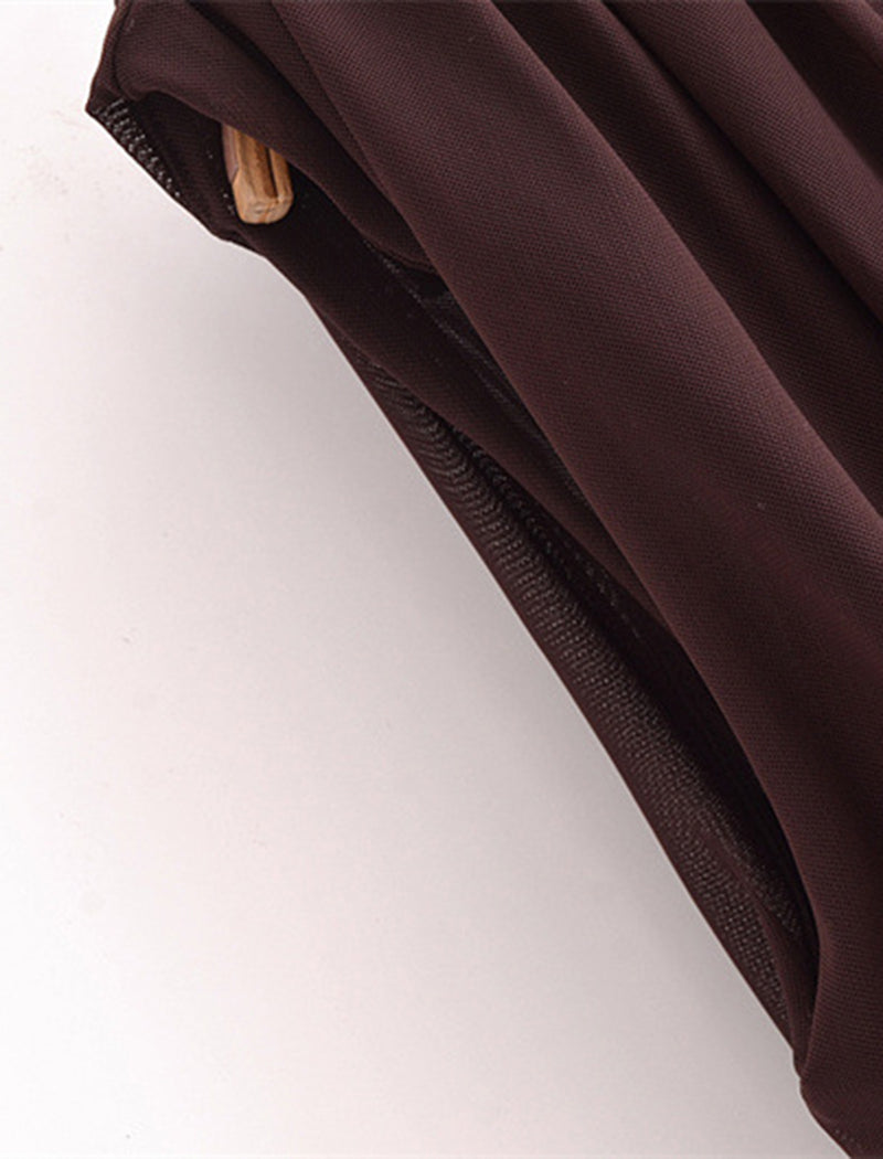 Ruched Sleeveless Top with Draped Design