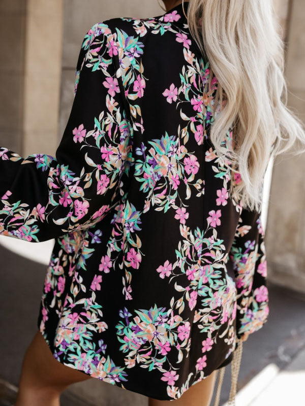 Leopard Print Belted Blazer