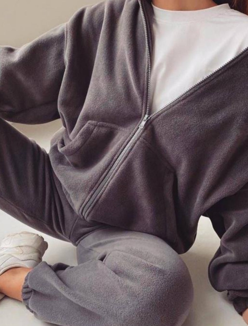 Cozy Zip-Up Hoodie and Jogger Set