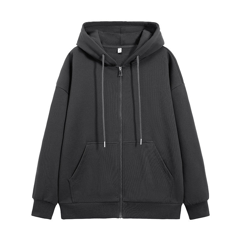 Classic Zippered Hoodie with Pockets