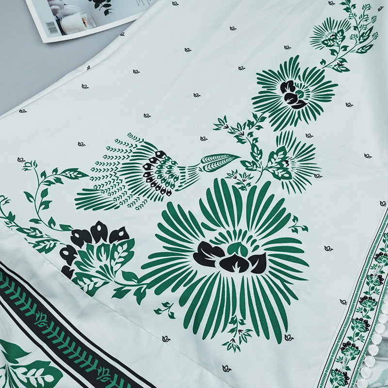 Floral Print Button-Front Maxi Dress