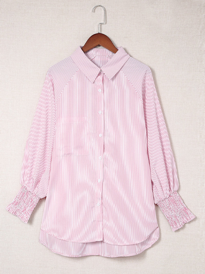 Striped Button-Up Shirt