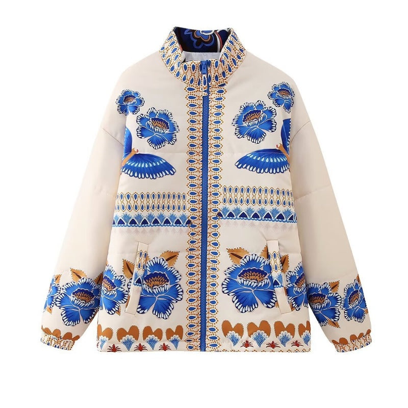 Printed Quilted Jacket