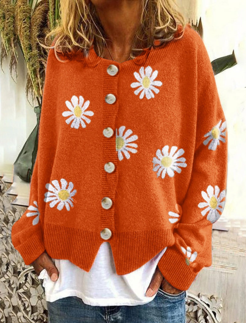 Daisy Button-Up Cardigan