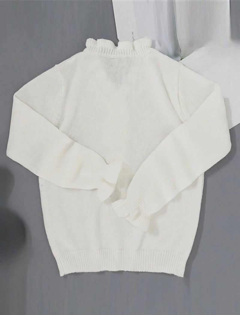 Ruffled Button-Up Blouse