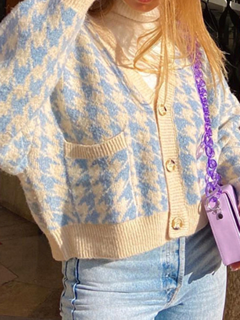 Houndstooth Cardigan