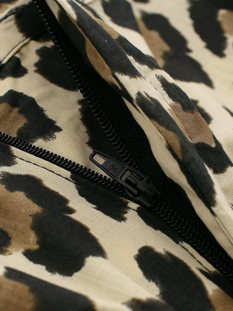 Leopard Button-Up Shirt