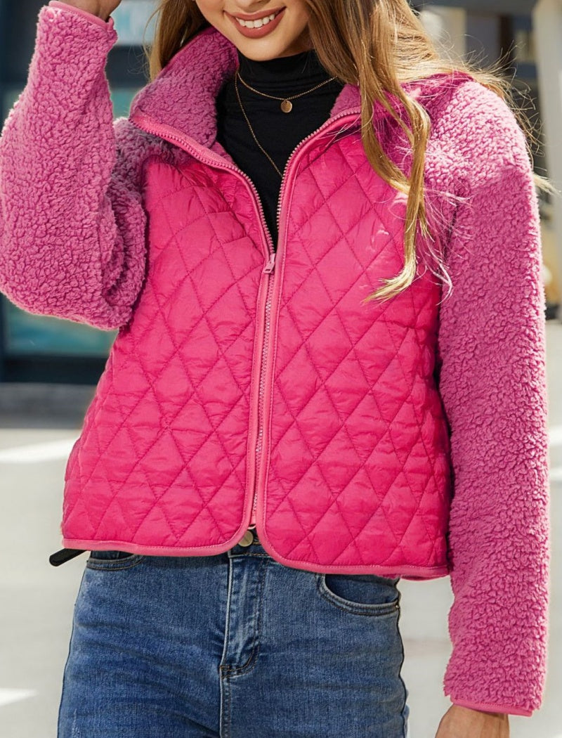 Quilted Sherpa Jacket