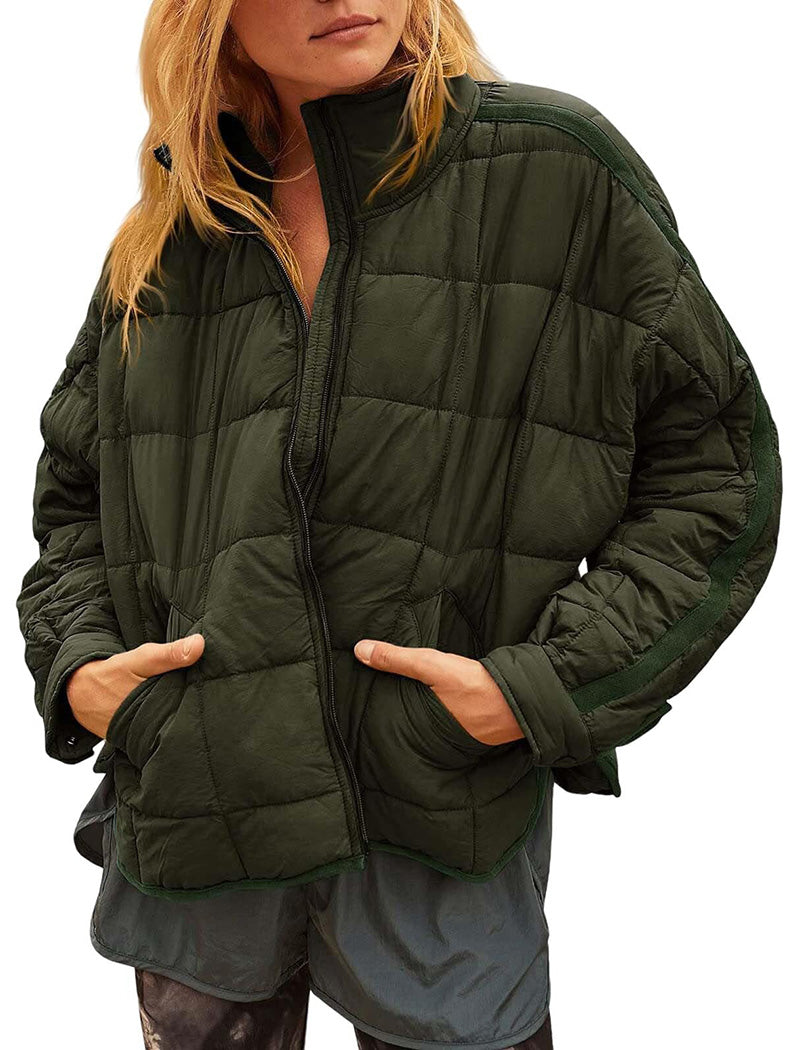 Quilted Zip-Up Jacket