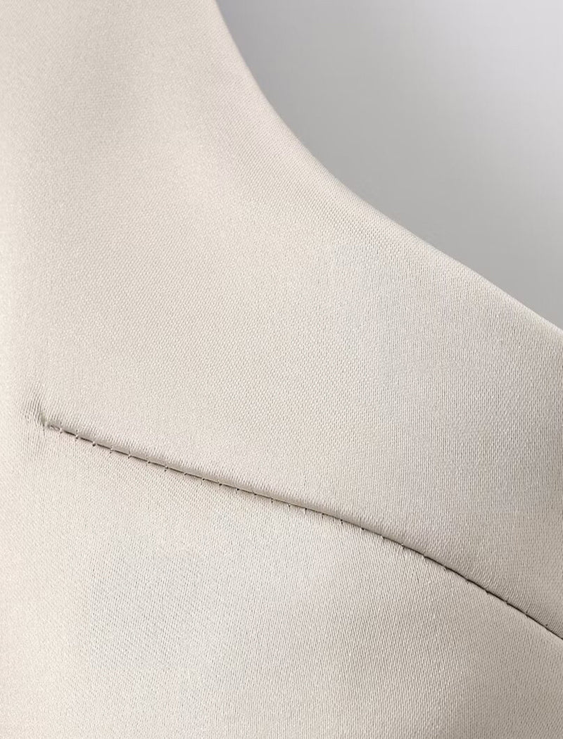 Satin Bow Neck Halter Top