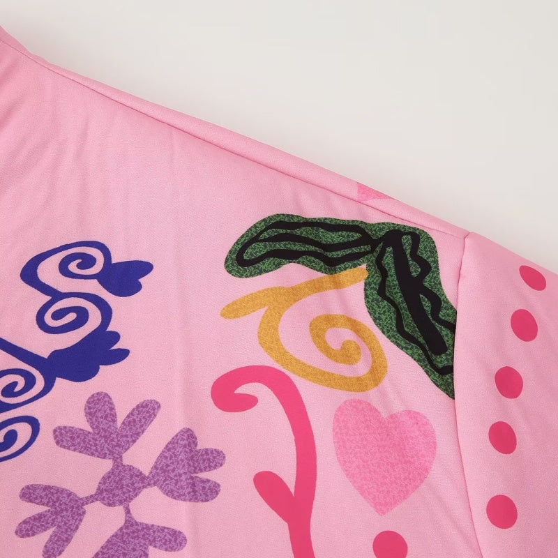 Floral Print Button-Up Jacket