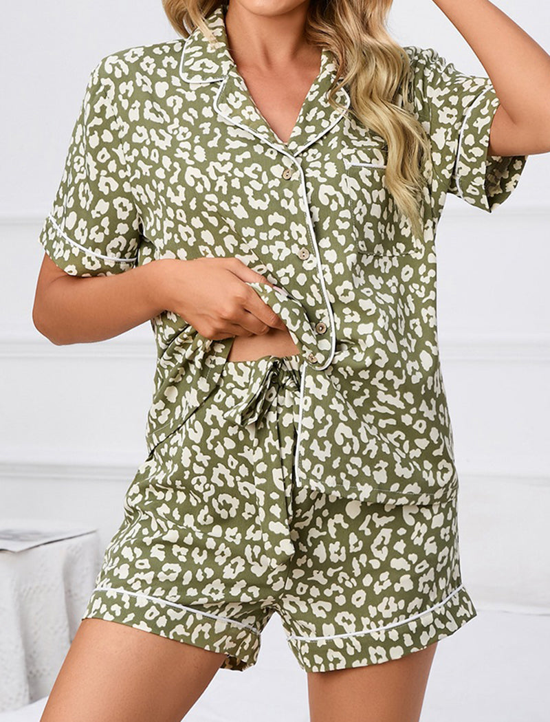 Printed Pajama Loungewear Set