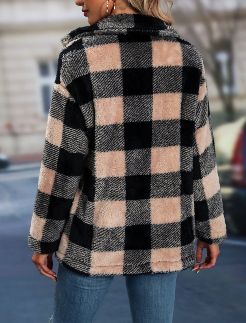 Checkered Collared Jacket