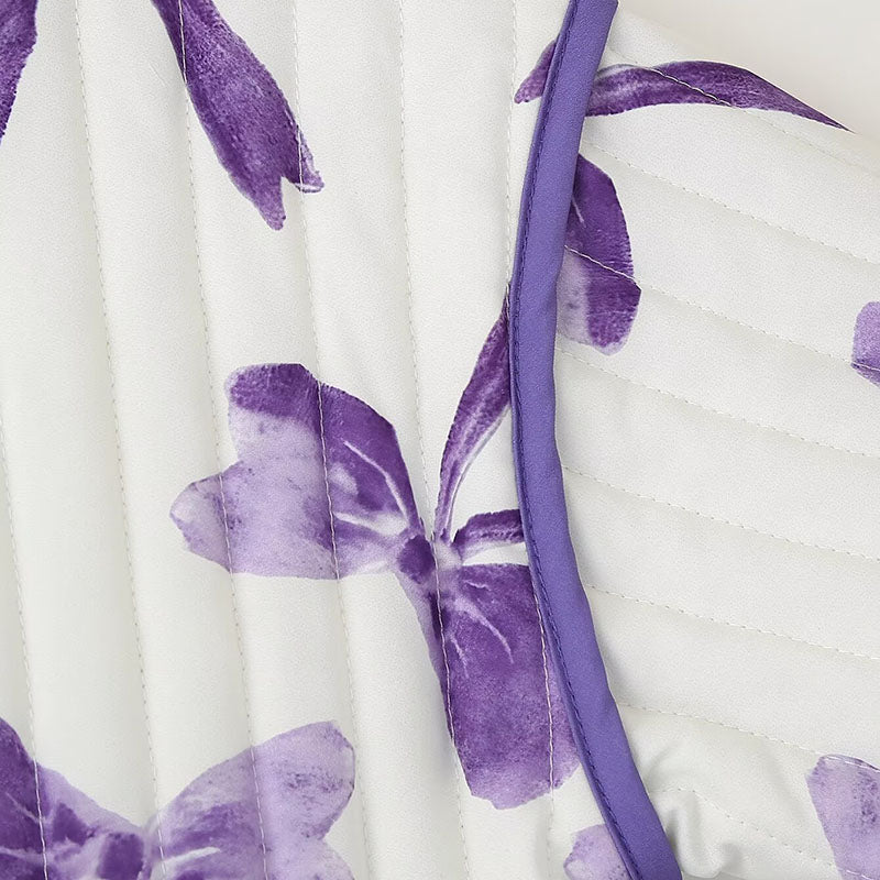 Bow Print Quilted Jacket