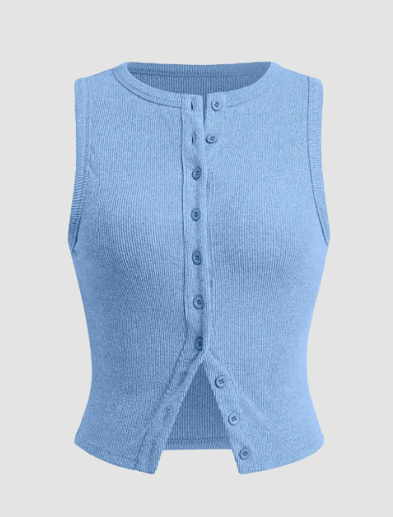 Slim Fit Sleeveless Vest