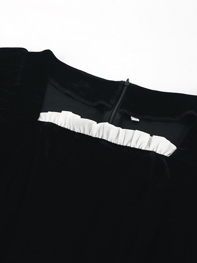 Ruffle Sleeve Midi Dress