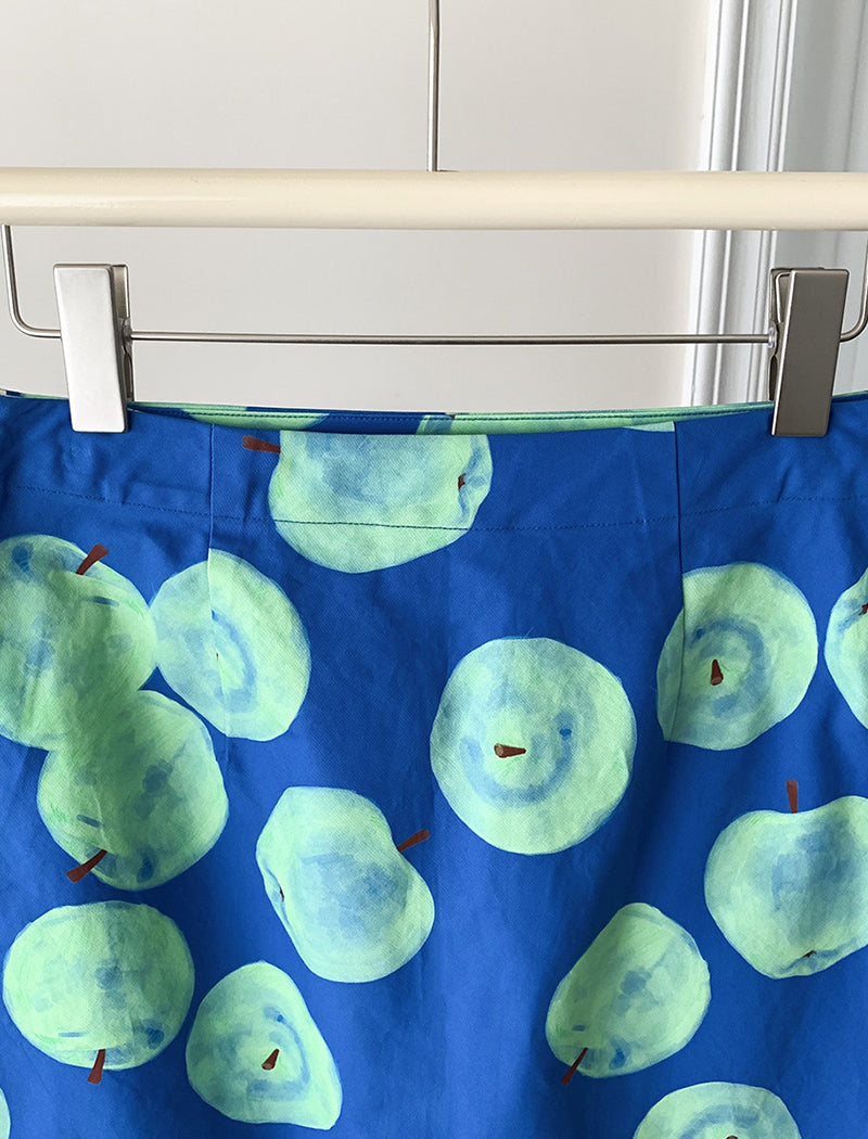 Graphic Apple Midi Skirt