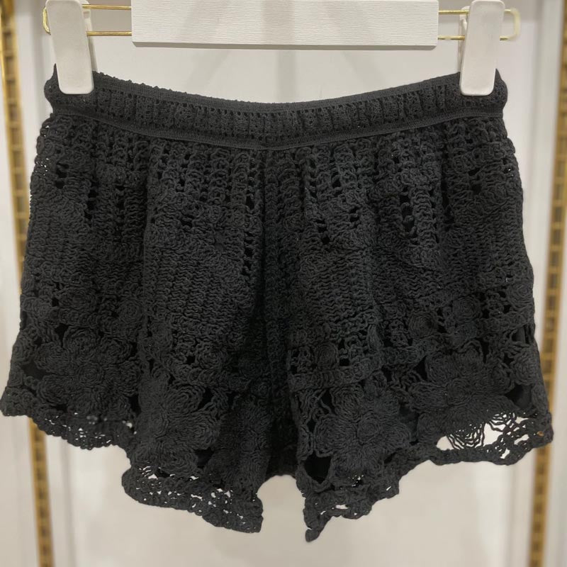 Crochet Lace Hem Shorts
