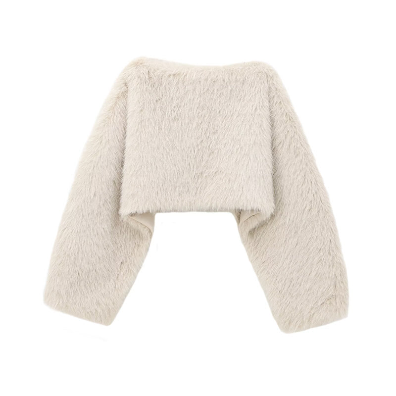 Soft Plush Cropped Bolero