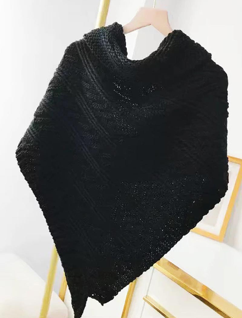 Cable Knit Wrap Shawl