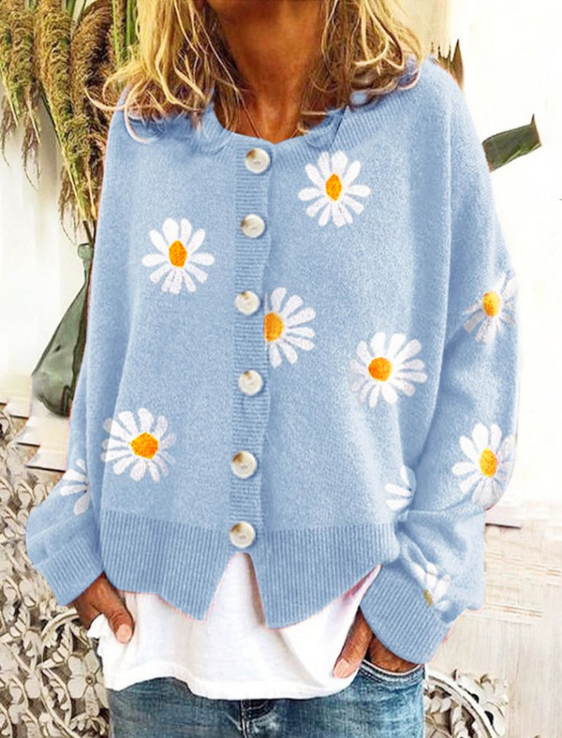 Daisy Button-Up Cardigan