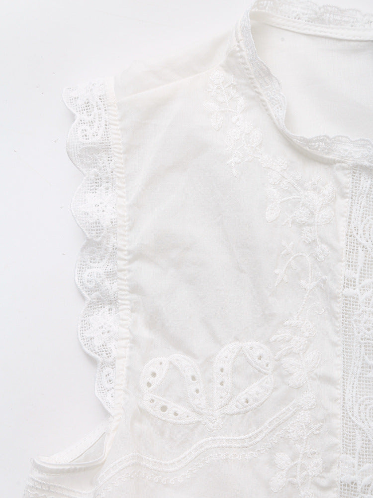 Lace Tie-Front Vest