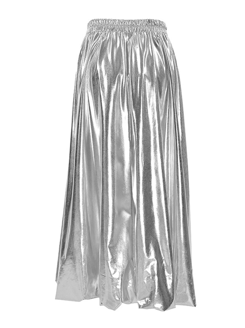 High-Waisted Flowing Maxi Skirt