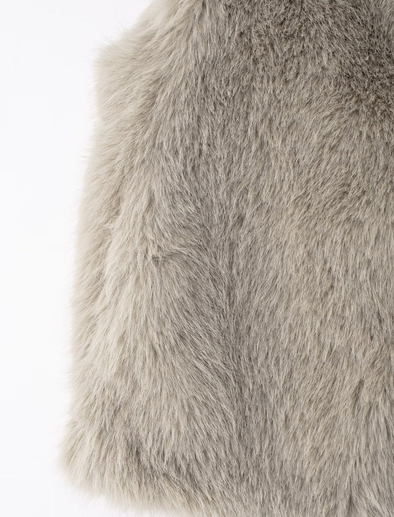Faux Fur Sleeveless Vest