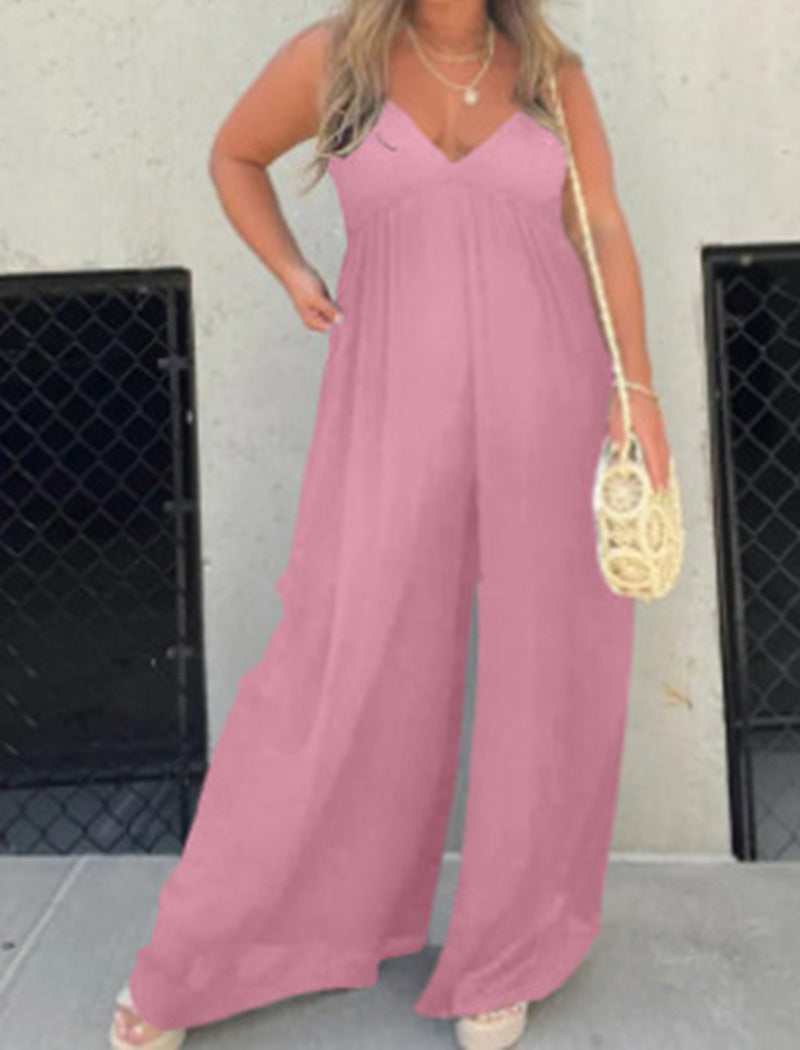Sleeveless Wide-Leg Jumpsuit