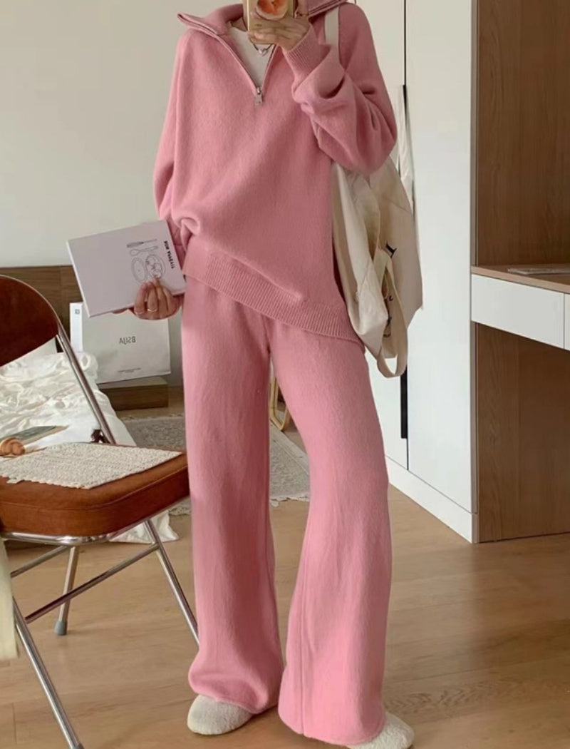 Half-Zip Pullover Lounge Set