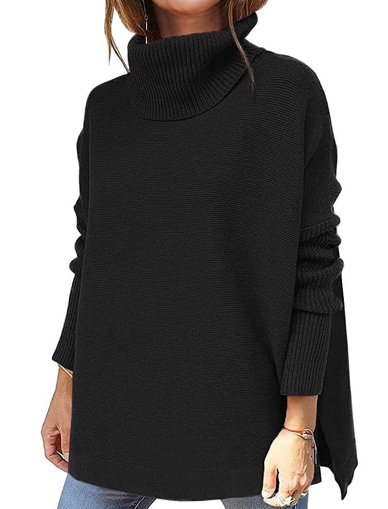 Loose-Fit Turtleneck Pullover