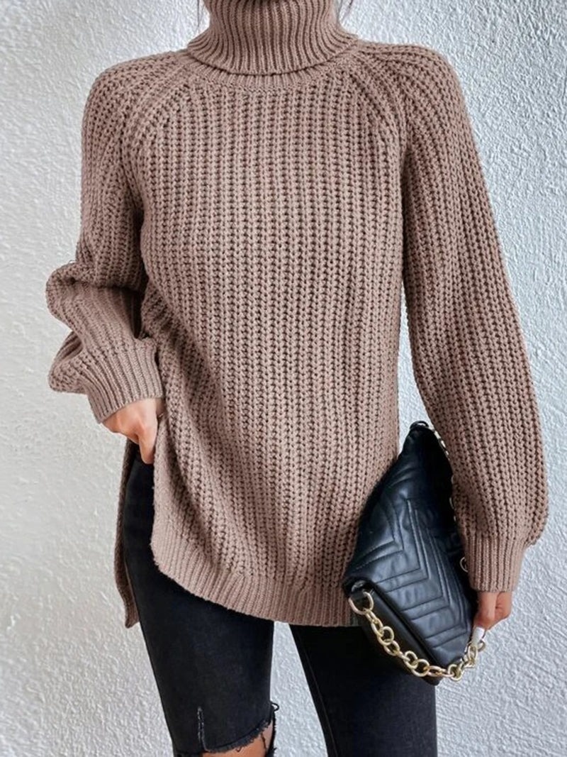 Chunky Knit Turtleneck Sweater