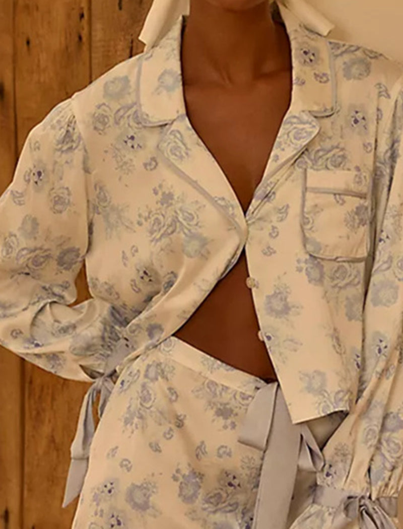 Printed Two-Piece Lounge Set