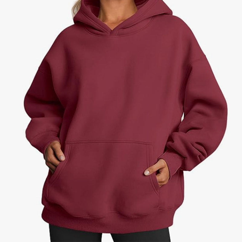Pockets Drop-Sleeve Hoodie