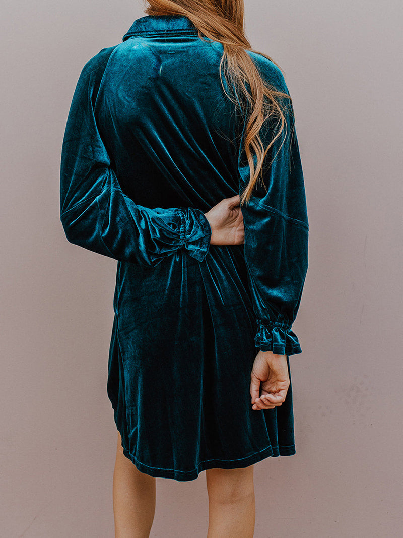 Button-Front Mini Dress