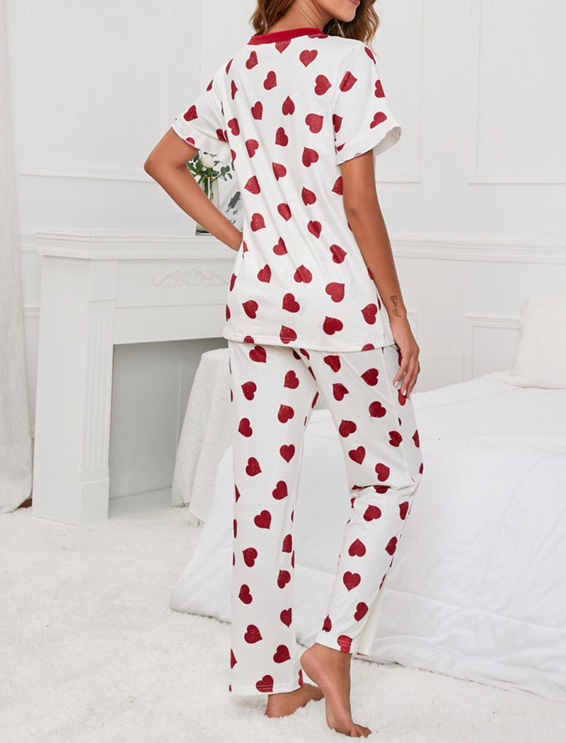 Relaxed Tee and Pants Pajama Set